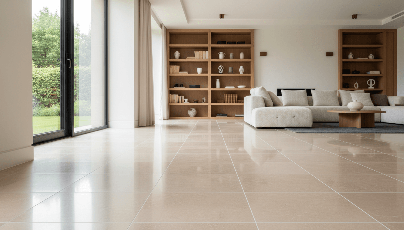Completed commercial flooring project